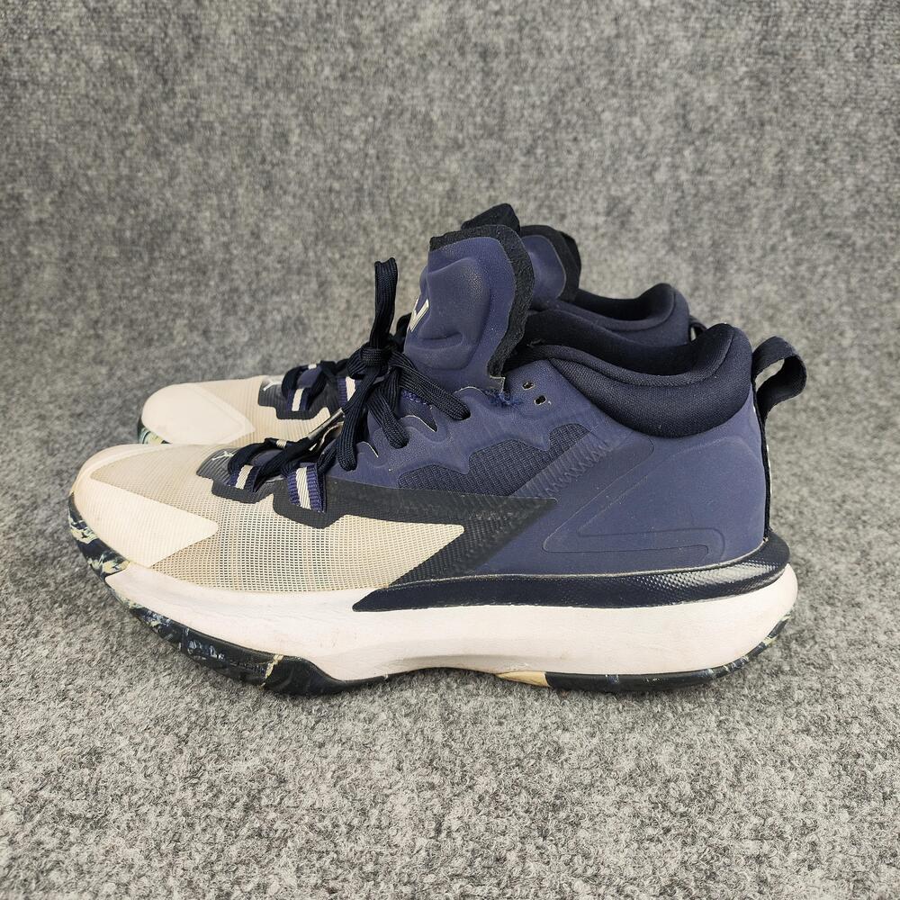 Jordan Shoes Mens Size 10 Blue White Mesh Mid Top Basketball Sneakers DC208-400